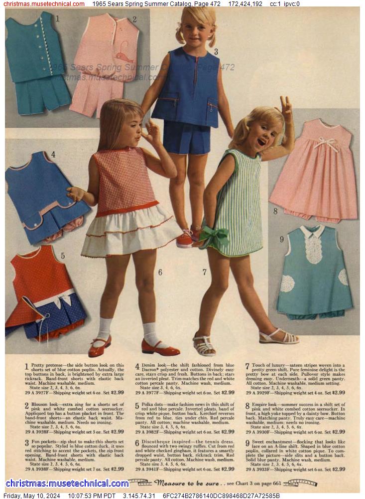 1965 Sears Spring Summer Catalog, Page 472