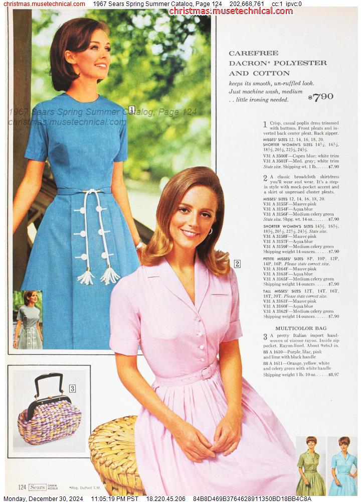 1967 Sears Spring Summer Catalog, Page 124