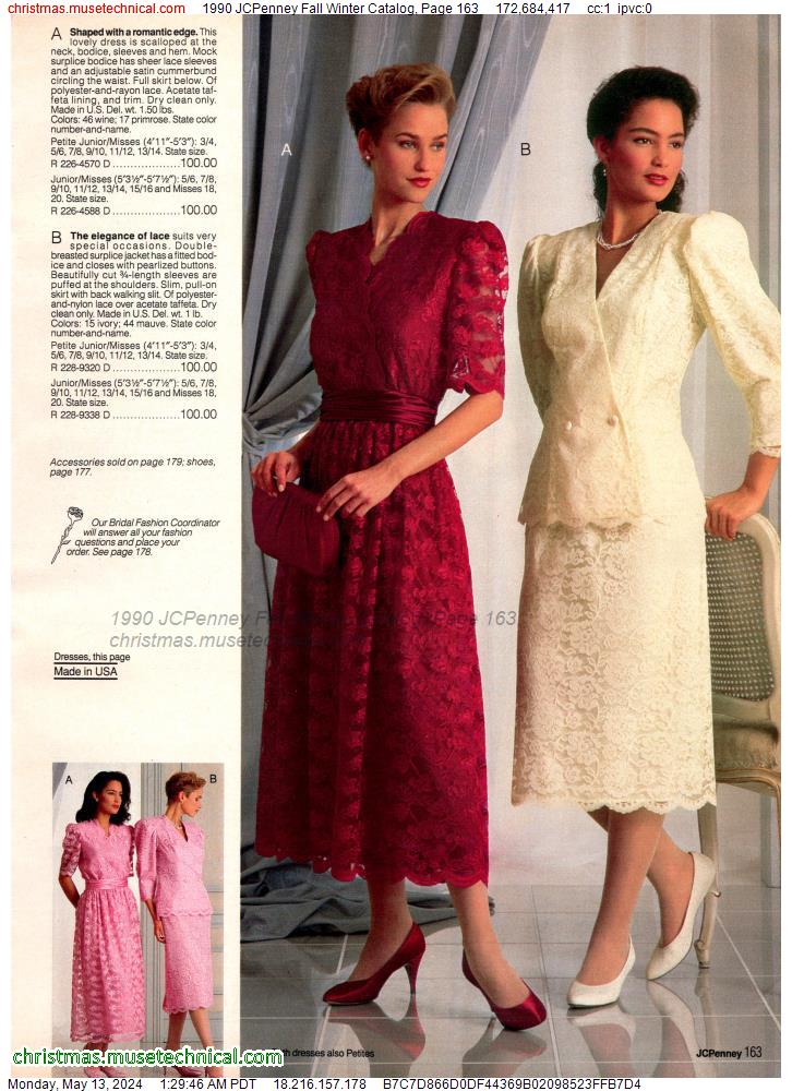 1990 JCPenney Fall Winter Catalog, Page 163