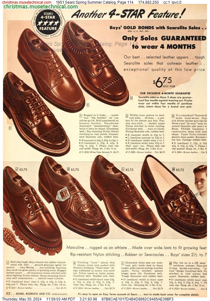 1951 Sears Spring Summer Catalog, Page 114
