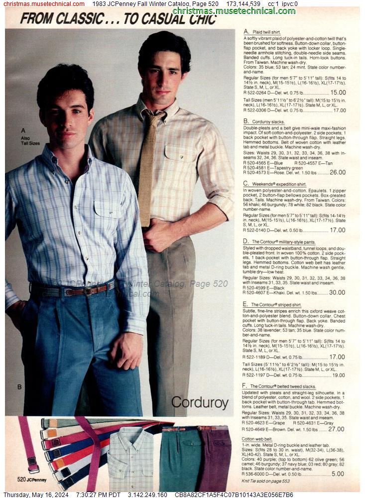1983 JCPenney Fall Winter Catalog, Page 520