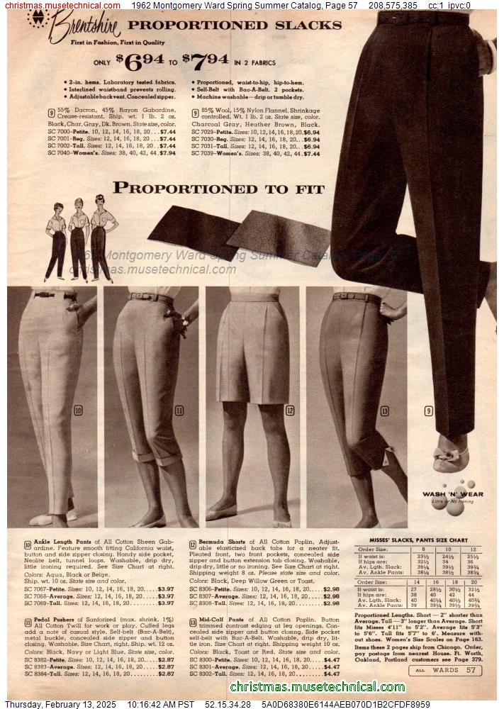 1962 Montgomery Ward Spring Summer Catalog, Page 57