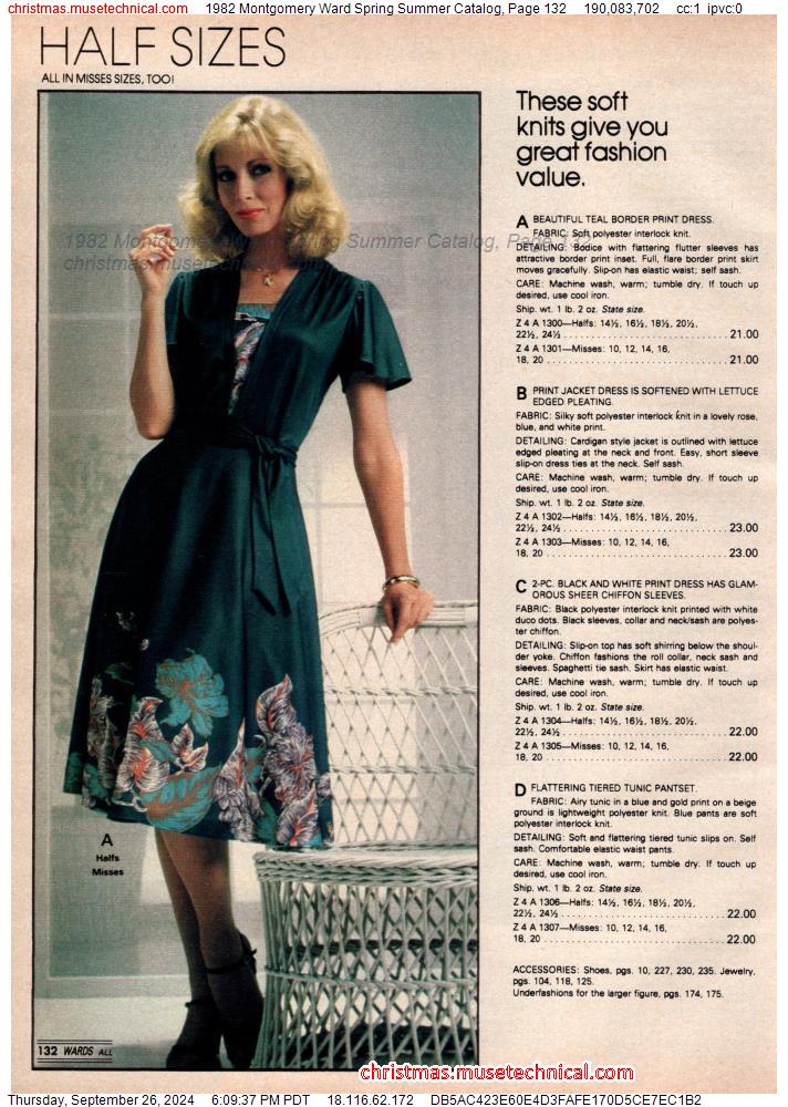 1982 Montgomery Ward Spring Summer Catalog, Page 132