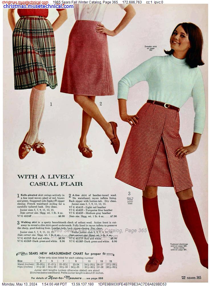1965 Sears Fall Winter Catalog, Page 365