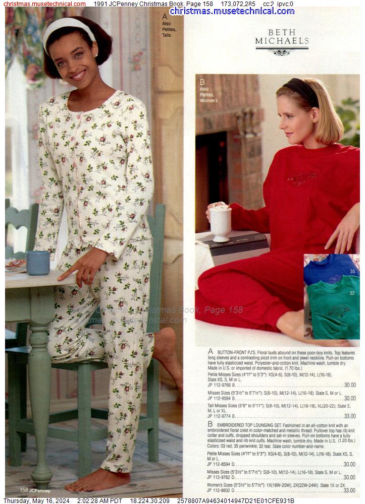 1991 JCPenney Christmas Book, Page 158