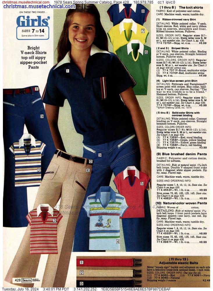 1978 Sears Spring Summer Catalog, Page 428
