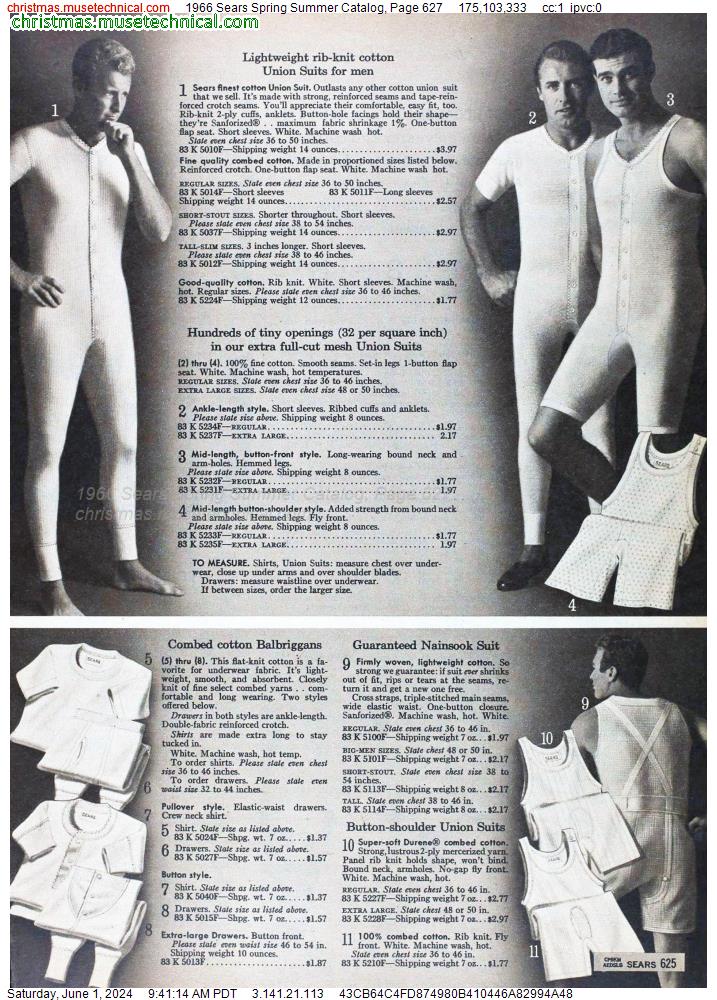 1966 Sears Spring Summer Catalog, Page 627