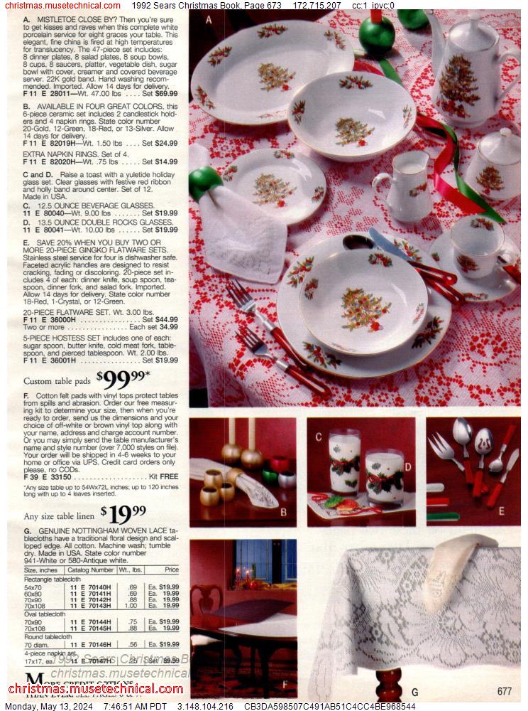 1992 Sears Christmas Book, Page 673