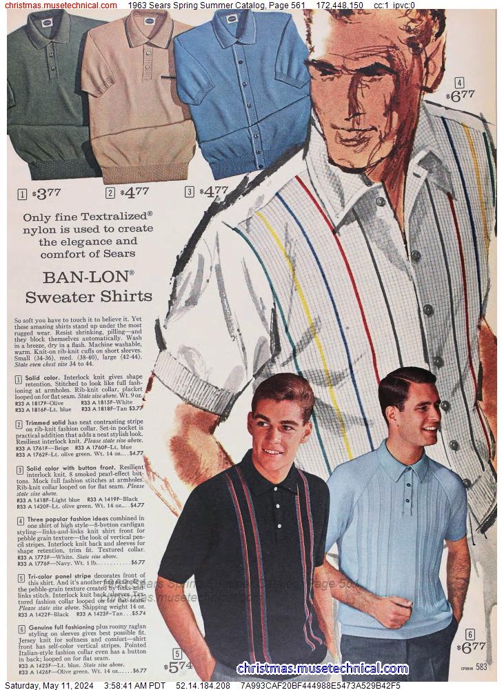 1963 Sears Spring Summer Catalog, Page 561