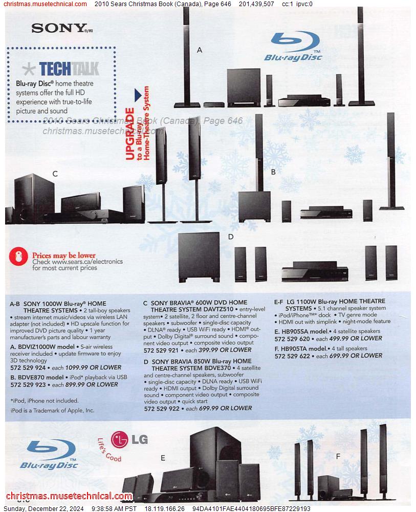 2010 Sears Christmas Book (Canada), Page 646