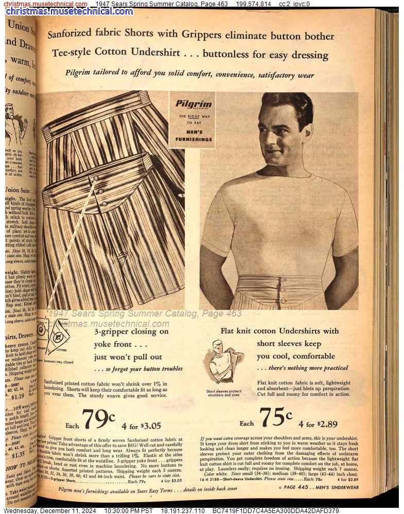 1947 Sears Spring Summer Catalog, Page 463