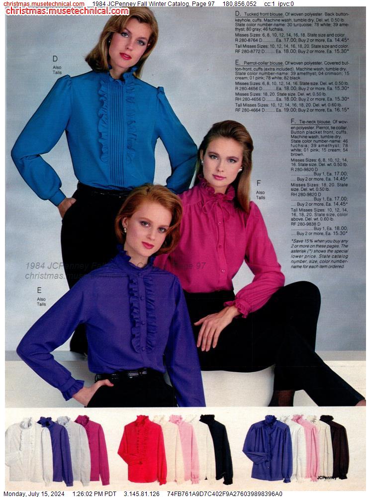 1984 JCPenney Fall Winter Catalog, Page 97