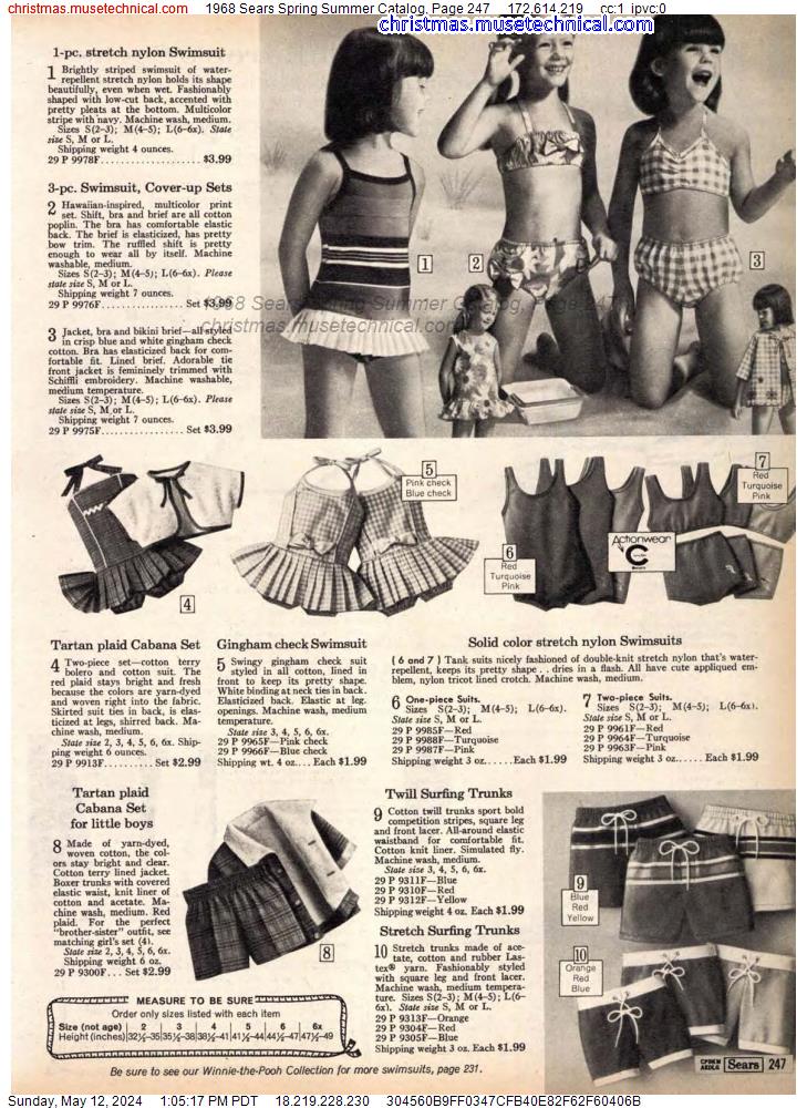 1968 Sears Spring Summer Catalog, Page 247
