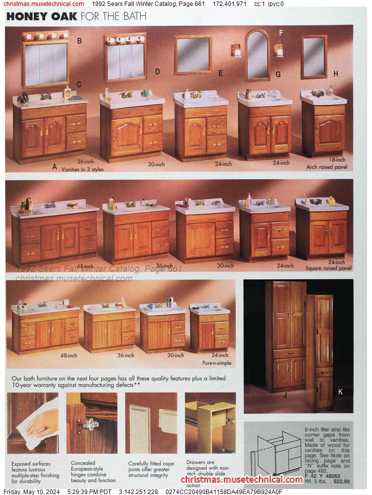 1992 Sears Fall Winter Catalog, Page 661