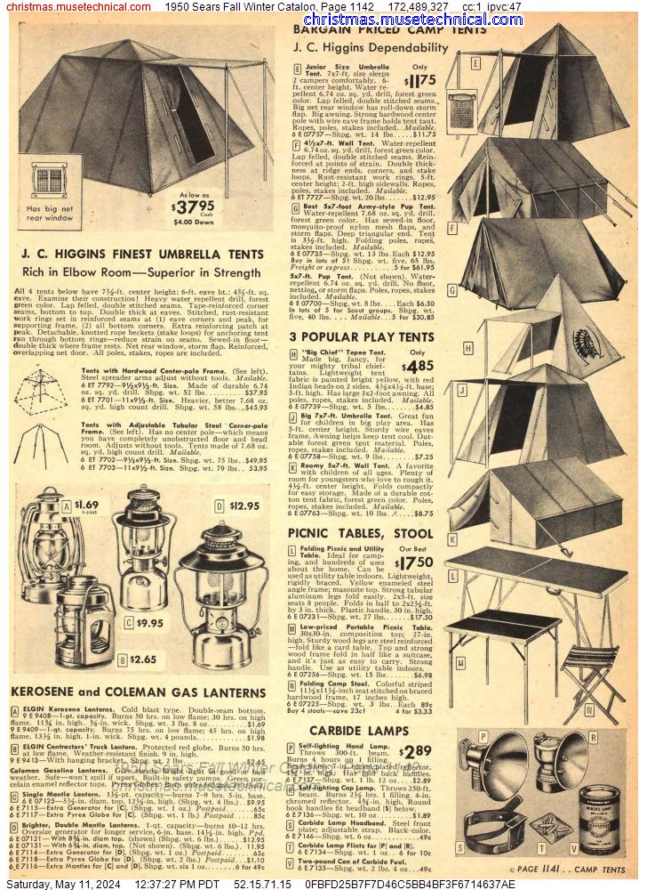 1950 Sears Fall Winter Catalog, Page 1142