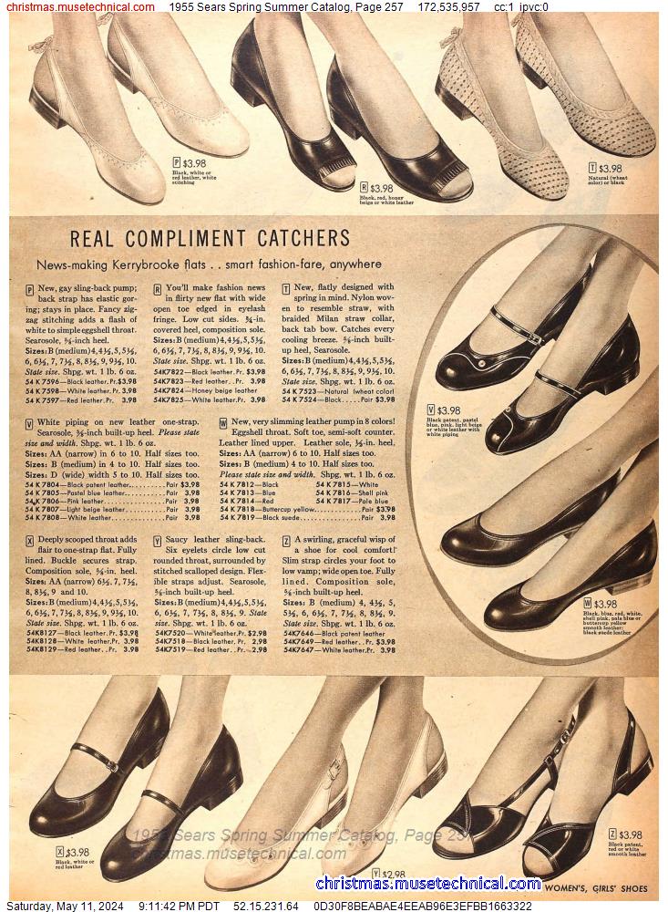 1955 Sears Spring Summer Catalog, Page 257