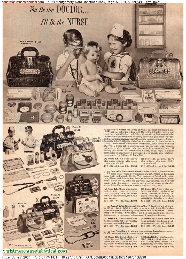 1961 Montgomery Ward Christmas Book, Page 322