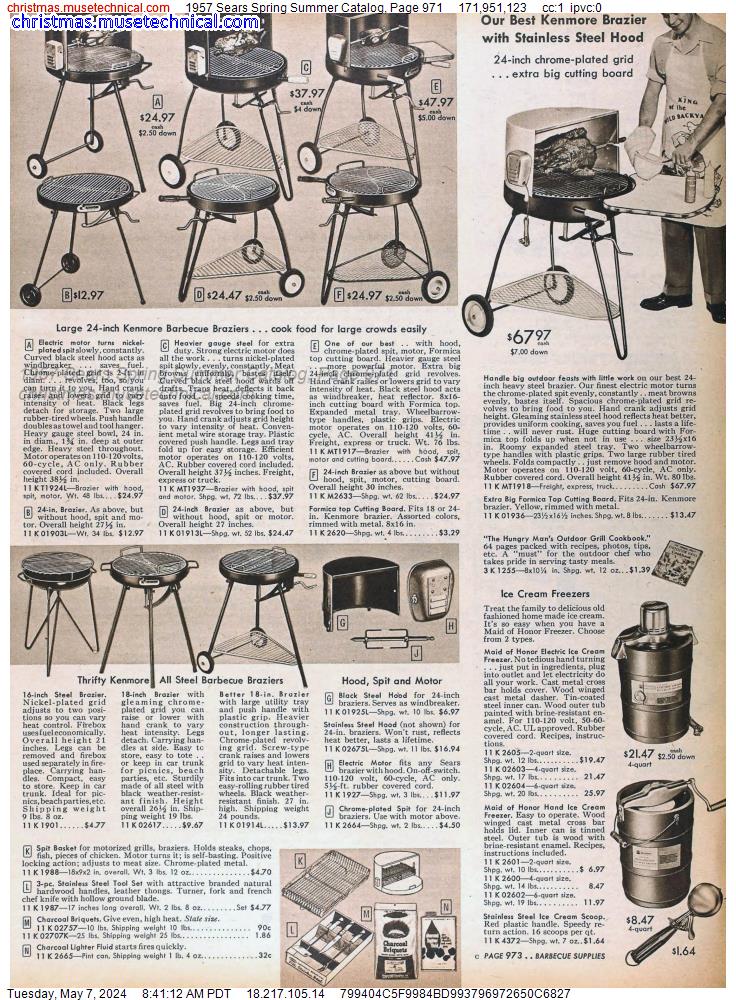 1957 Sears Spring Summer Catalog, Page 971