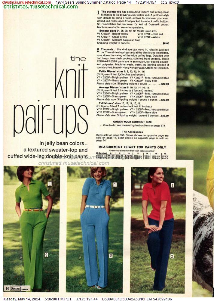 1974 Sears Spring Summer Catalog, Page 14