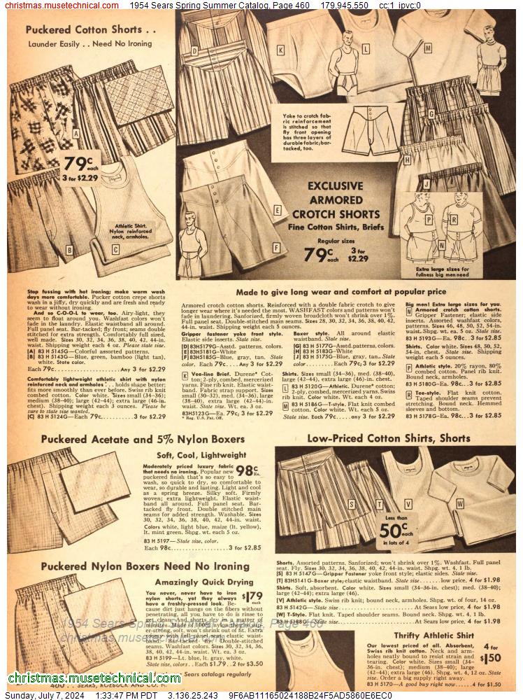 1954 Sears Spring Summer Catalog, Page 460