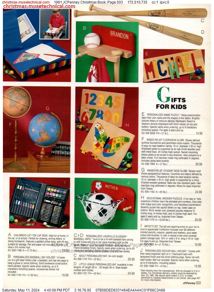 1991 JCPenney Christmas Book, Page 503