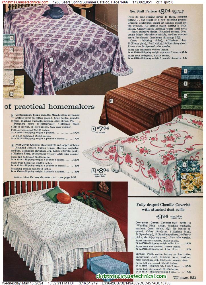 1963 Sears Spring Summer Catalog, Page 1466