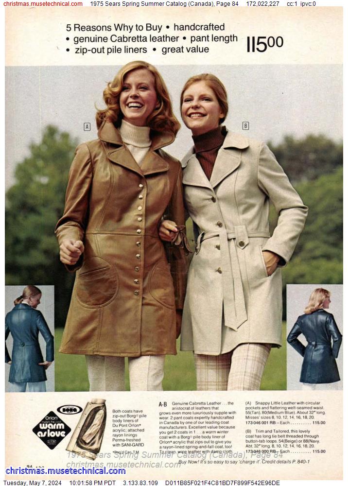 1975 Sears Spring Summer Catalog (Canada), Page 84