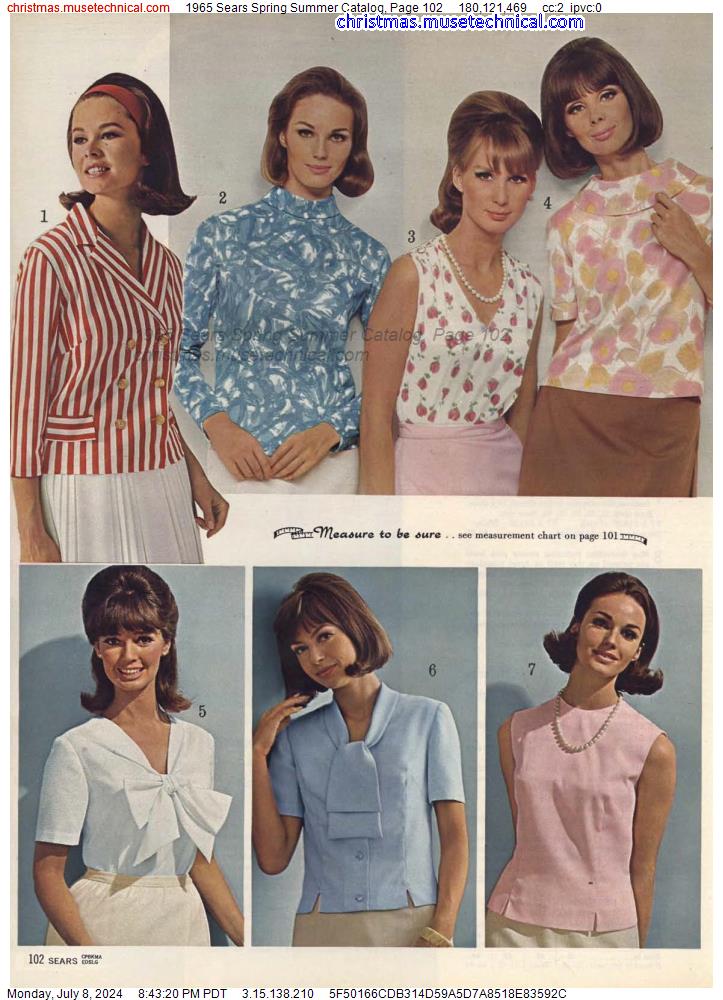 1965 Sears Spring Summer Catalog, Page 102