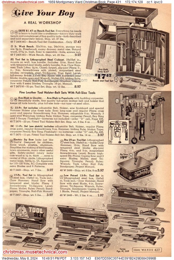 1959 Montgomery Ward Christmas Book, Page 431