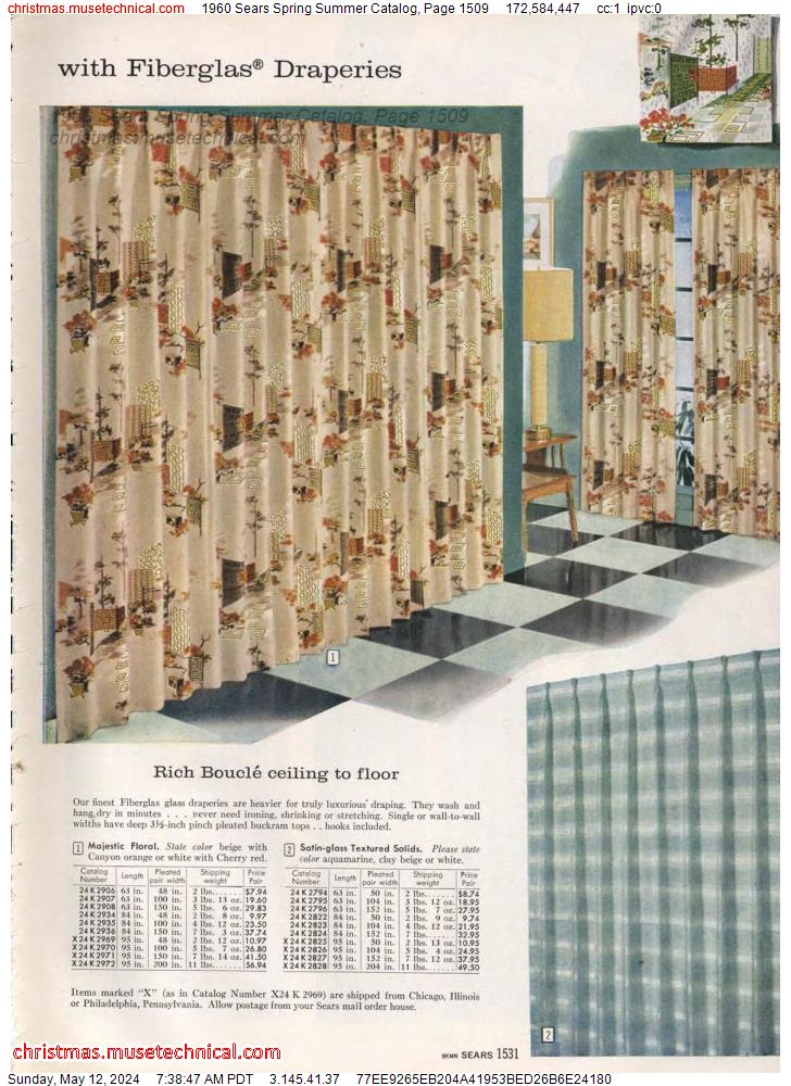 1960 Sears Spring Summer Catalog, Page 1509