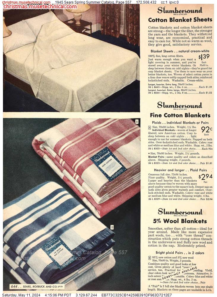1945 Sears Spring Summer Catalog, Page 557