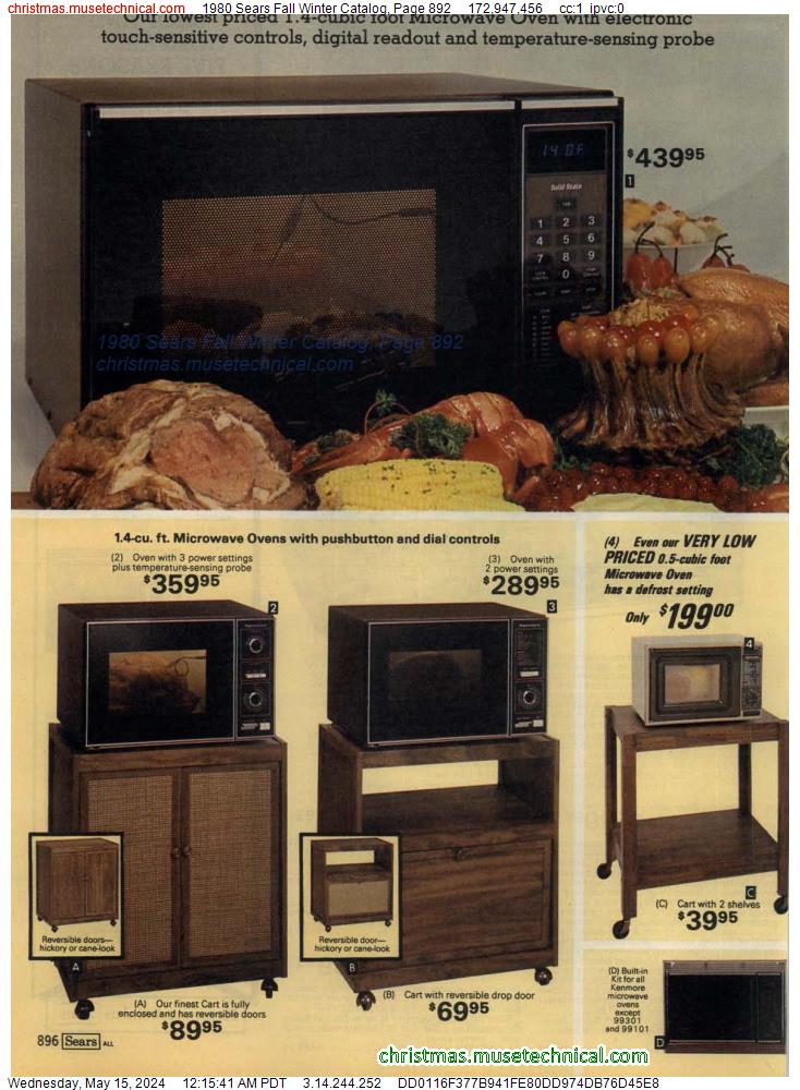 1980 Sears Fall Winter Catalog, Page 892