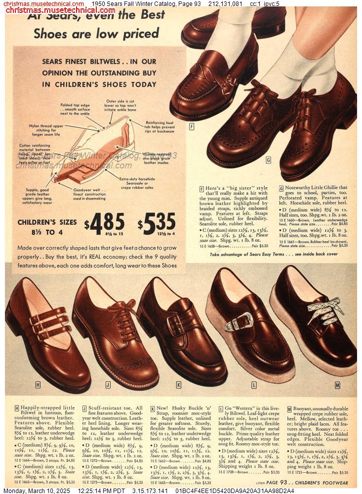 1950 Sears Fall Winter Catalog, Page 93