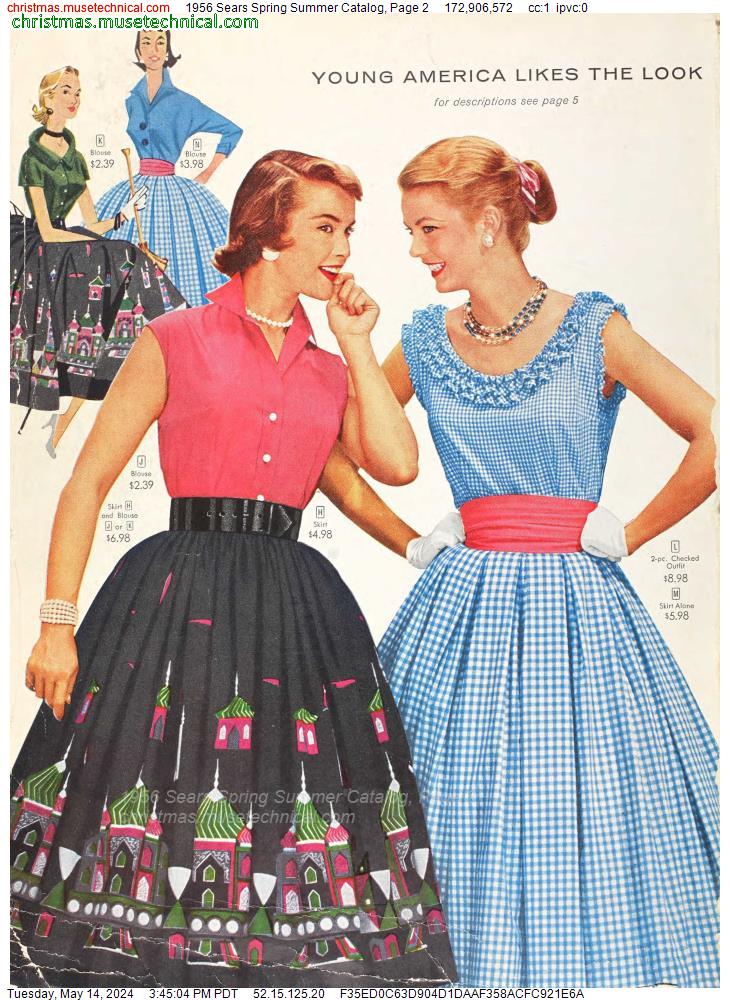 1956 Sears Spring Summer Catalog, Page 2