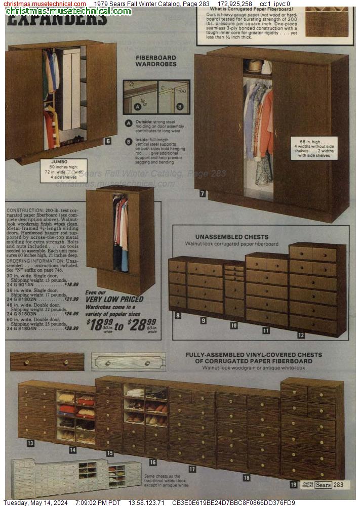 1979 Sears Fall Winter Catalog, Page 283