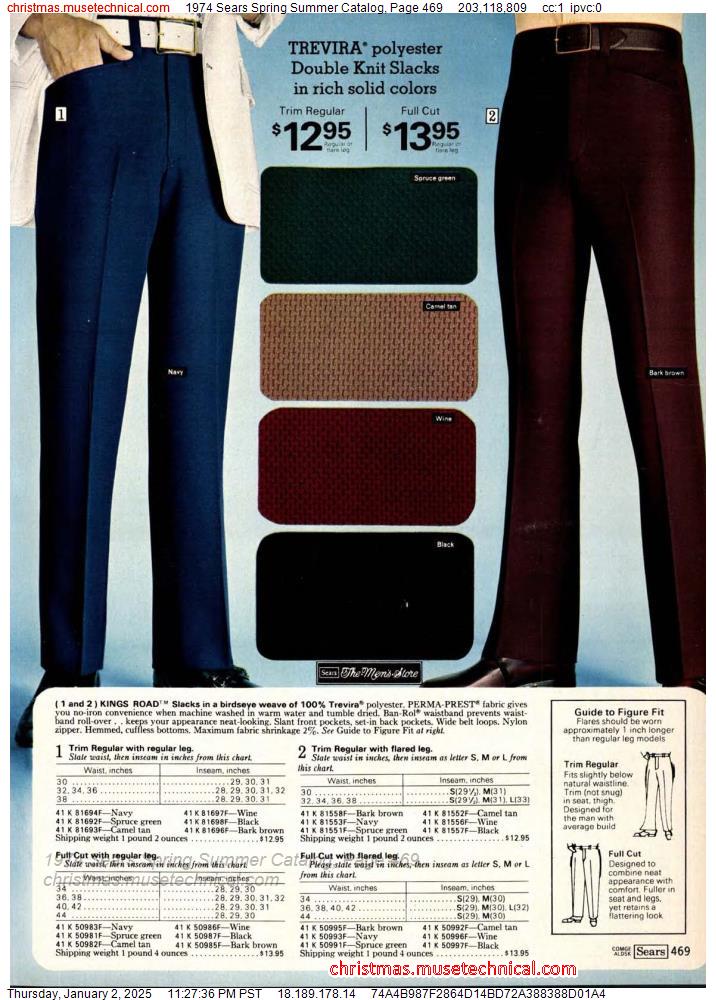 1974 Sears Spring Summer Catalog, Page 469