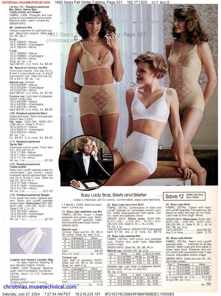 1983 Sears Fall Winter Catalog, Page 201