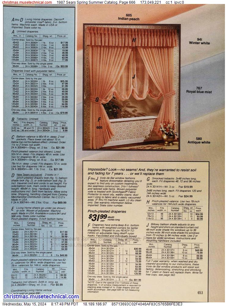 1987 Sears Spring Summer Catalog, Page 666