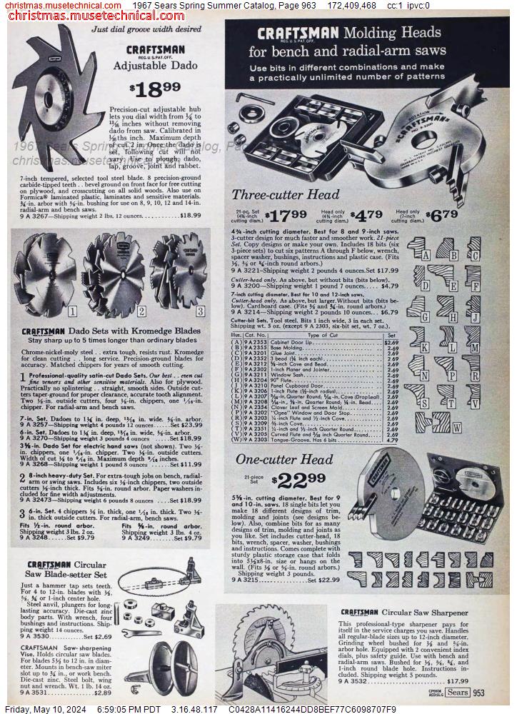 1967 Sears Spring Summer Catalog, Page 963