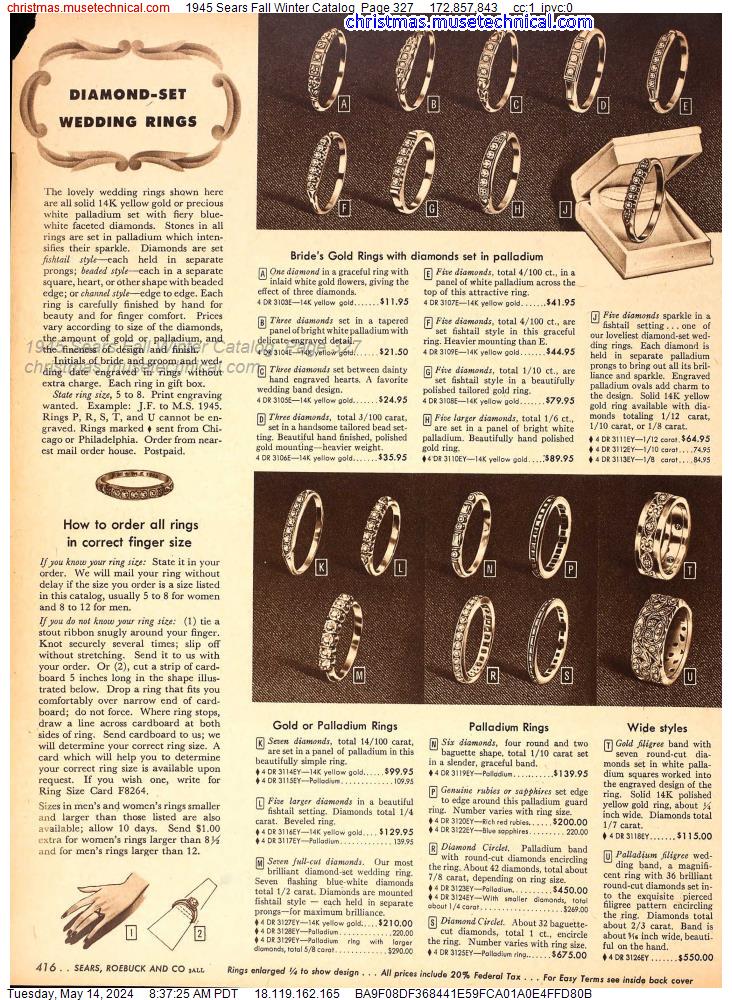 1945 Sears Fall Winter Catalog, Page 327