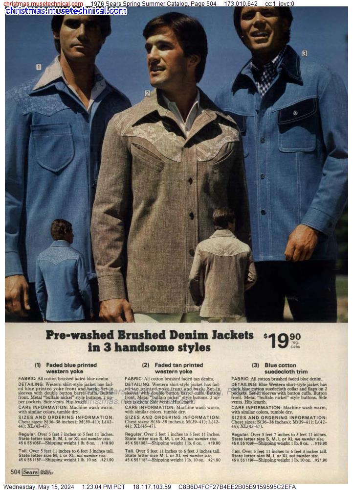 1976 Sears Spring Summer Catalog, Page 504