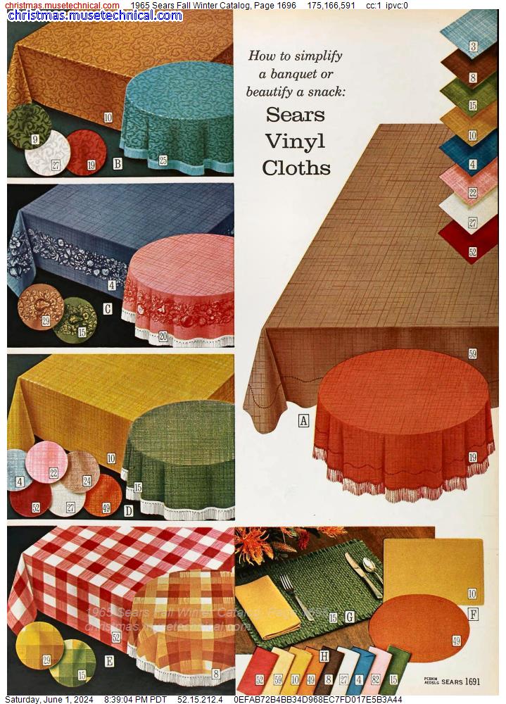 1965 Sears Fall Winter Catalog, Page 1696