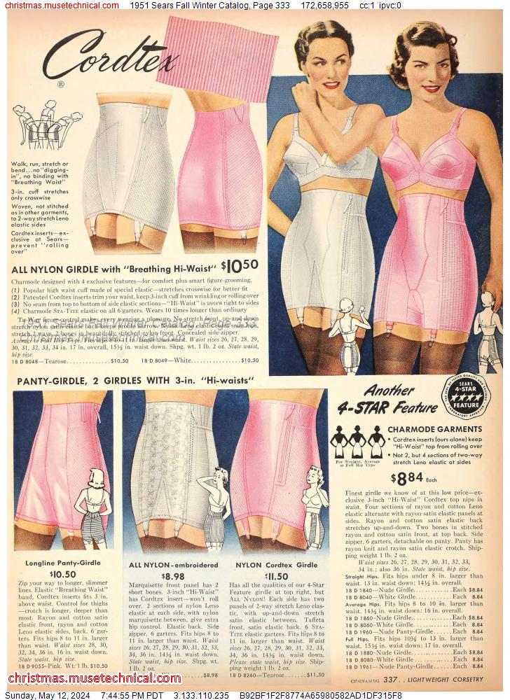 1951 Sears Fall Winter Catalog, Page 333