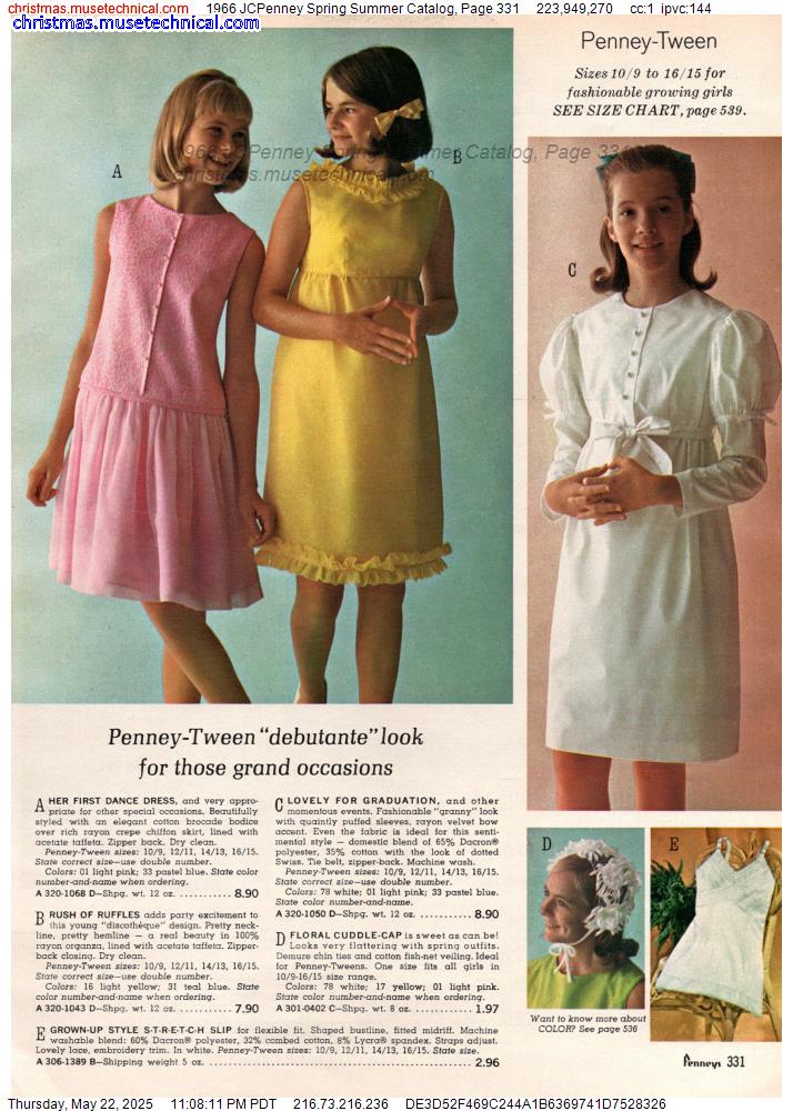 1966 JCPenney Spring Summer Catalog, Page 331