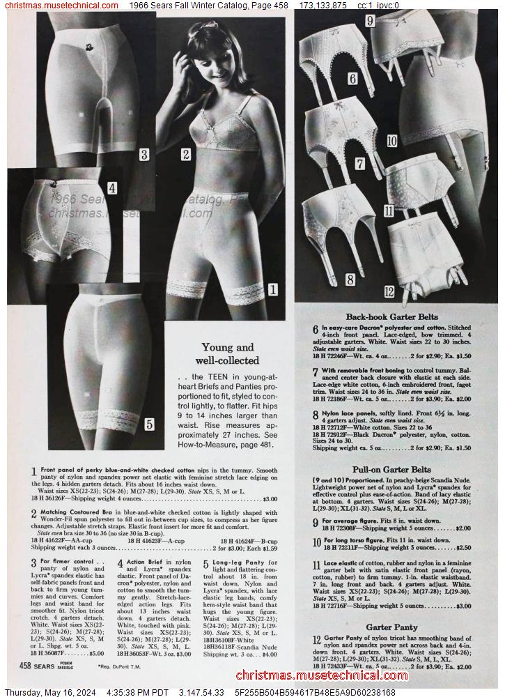 1966 Sears Fall Winter Catalog, Page 458
