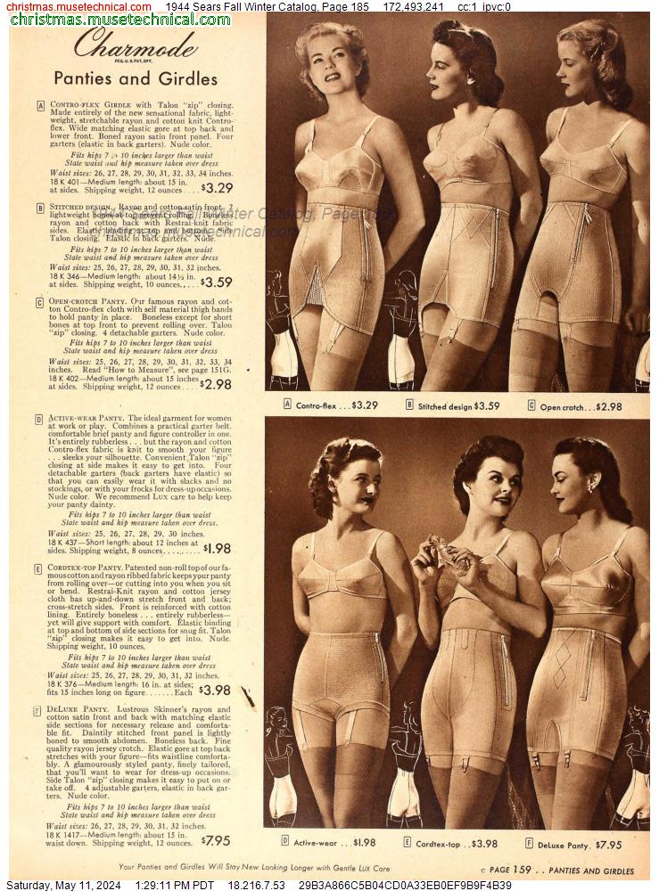 1944 Sears Fall Winter Catalog, Page 185