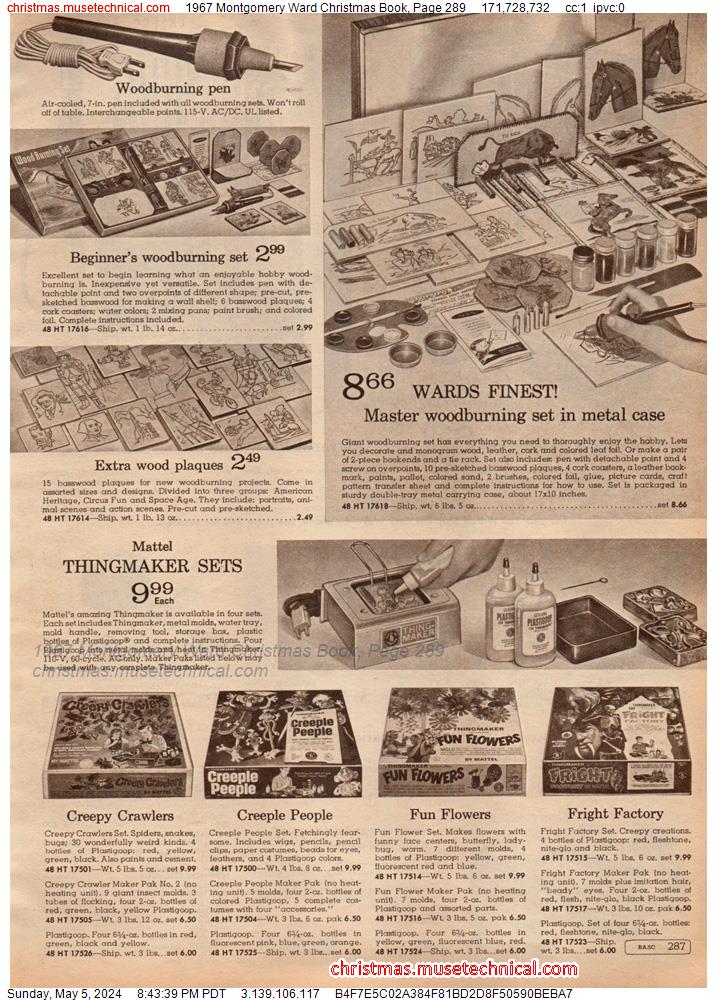 1967 Montgomery Ward Christmas Book, Page 289