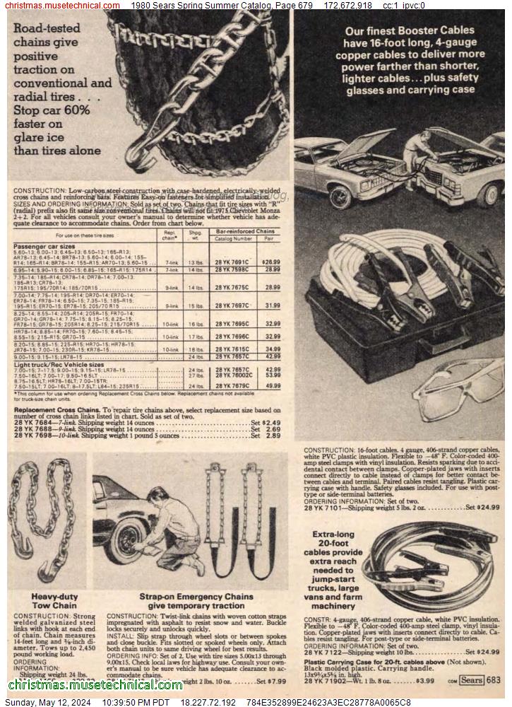 1980 Sears Spring Summer Catalog, Page 679