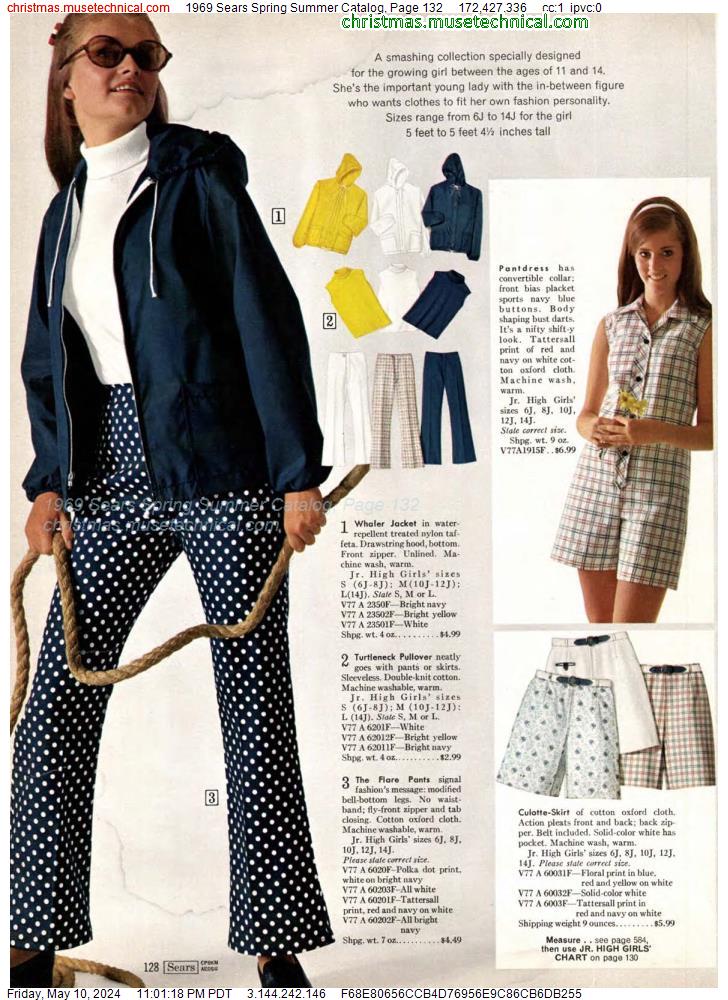 1969 Sears Spring Summer Catalog, Page 132