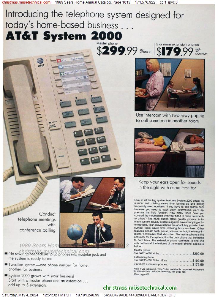 1989 Sears Home Annual Catalog, Page 1013